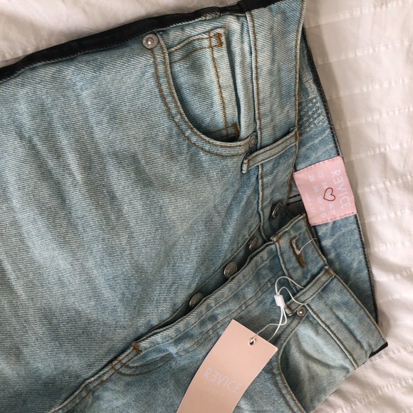 Straight Leg Two- toned Jeans - Picture 2 of 3